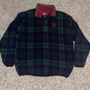 Vintage Tommy Hilfiger Plaid Fleece Men’s Sweater sz XL